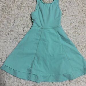 Sweet Honey- Stylish Aqua Sleeveless Athletic Dress
